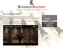 Tablet Screenshot of boderiou-bagpipes.com